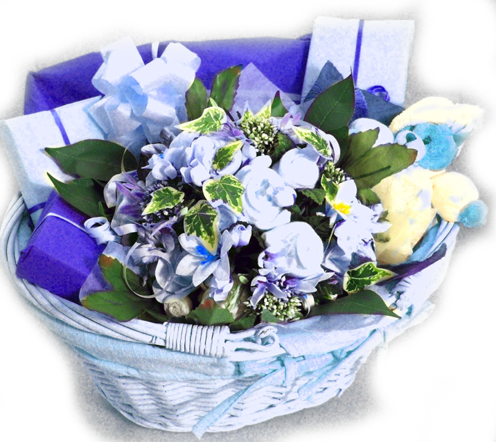 blue basket