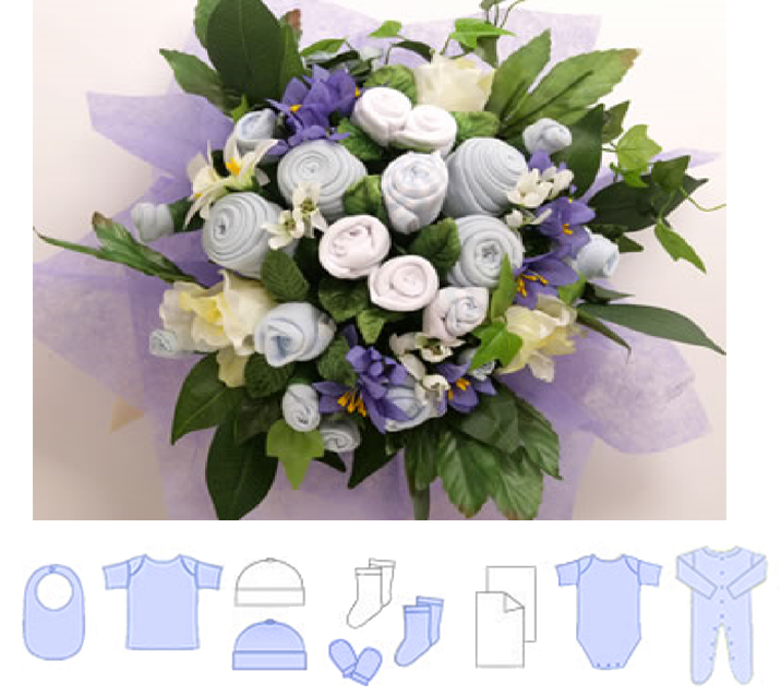 blue large bouquet