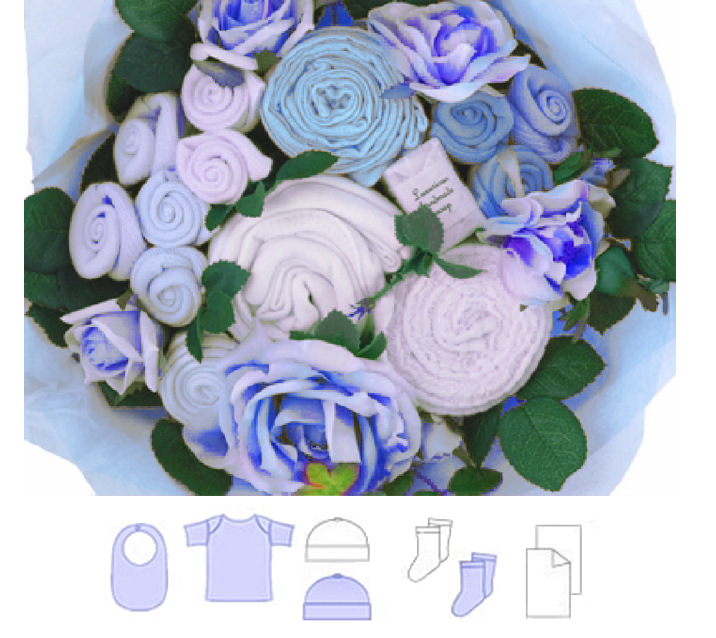 blue medium bouquet